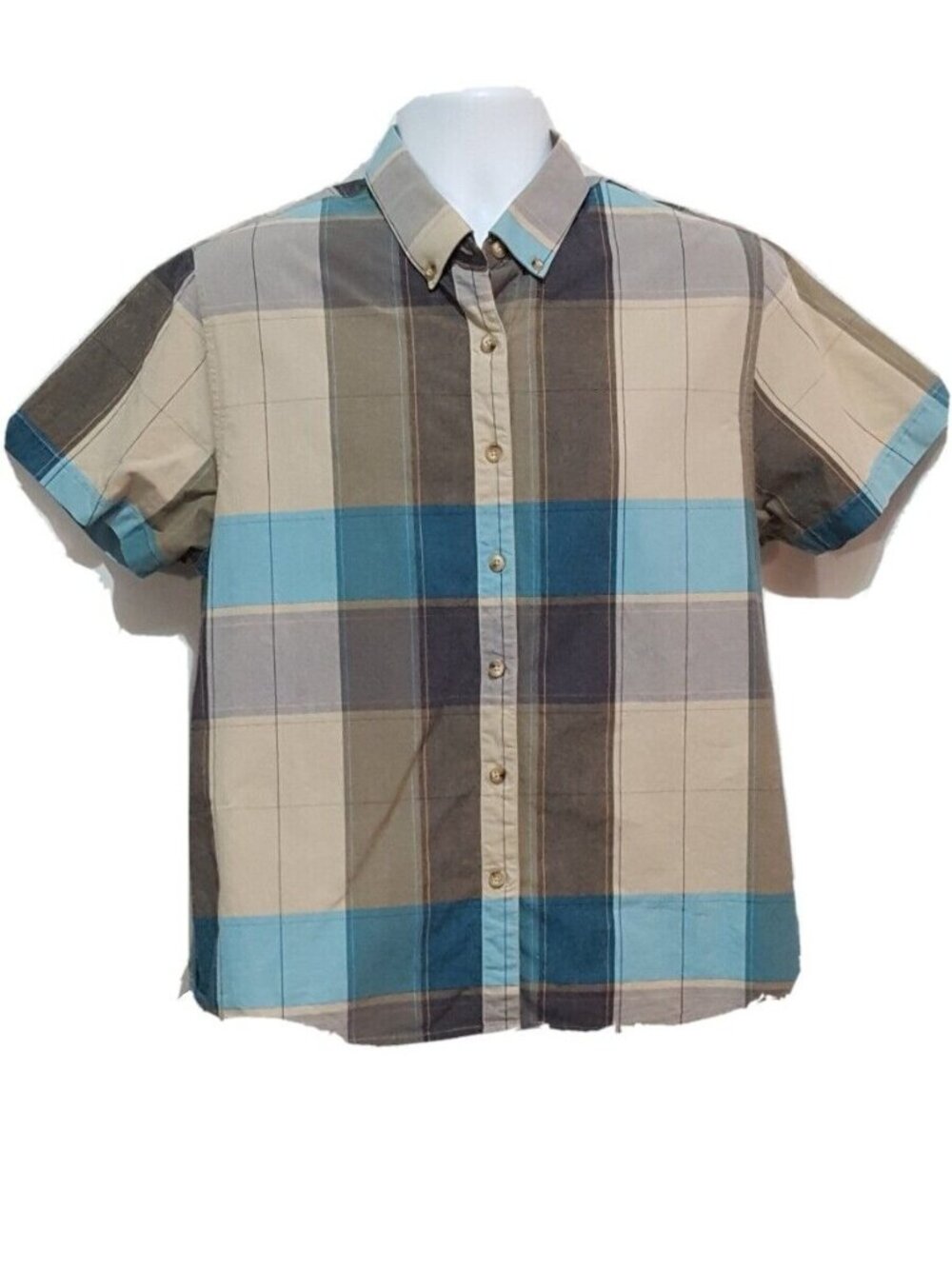 Panhandle Slim Boys Youth L Western Cowboy Shirt Short Sleeve Button Front